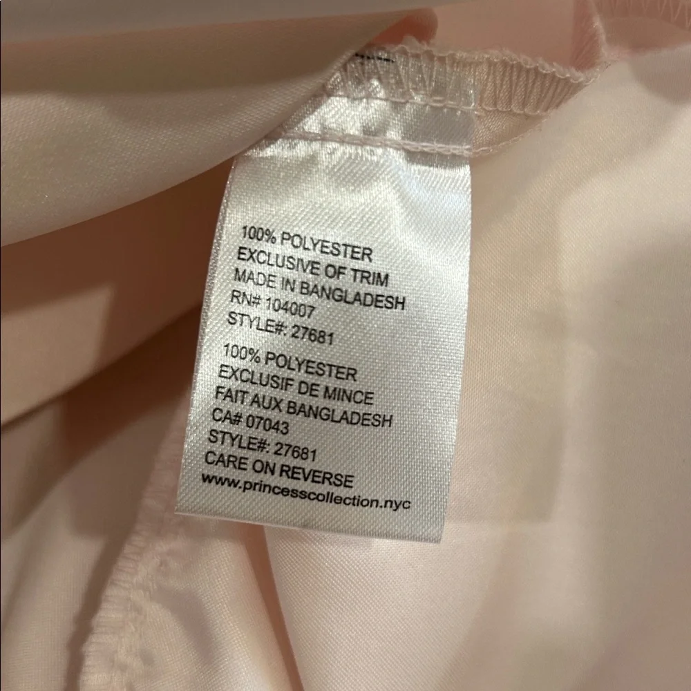 American Princess Girls Toddler Dress Beautiful Fancy Light Pink, Gold, & White - Picture 7 of 13